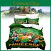 Duvet Minecraft 3d Cover Bedding Set Pillowcase Cartoon Print Single Double