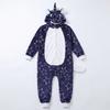 Piżama Onesie Kigurumi Kostium Gwiazdki Jednorożec  Dzieci 135 - 145Cm