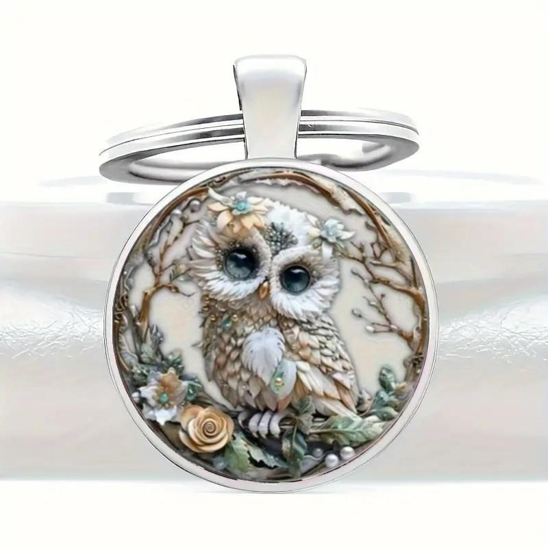 Owl Retro Cross-border Creative Keychain