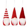 3 шт. Рождественская подвесная вязаная кукла-гном, милая шапка ручной работы, борода, безликий гном, украшение на Рождество