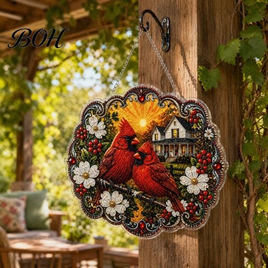 Comfortable Touch Pendant Highland Cow Diamond Art Hanging Ornament, Sunflowers Decor, Creative Unique Home Decor Accessory Aesthetic Decorative