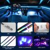 110/140см Атмосферные огни Универсальная светодиодная симфоническая RGB лампа атмосферы USB APP пульт дистанционного управления для Tesla Акриловые аксессуары с эмбоссом