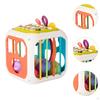 Montessori Toy Activity Cube Bin Fine Motor Skills Early Developmental Shape Sorter Sensory