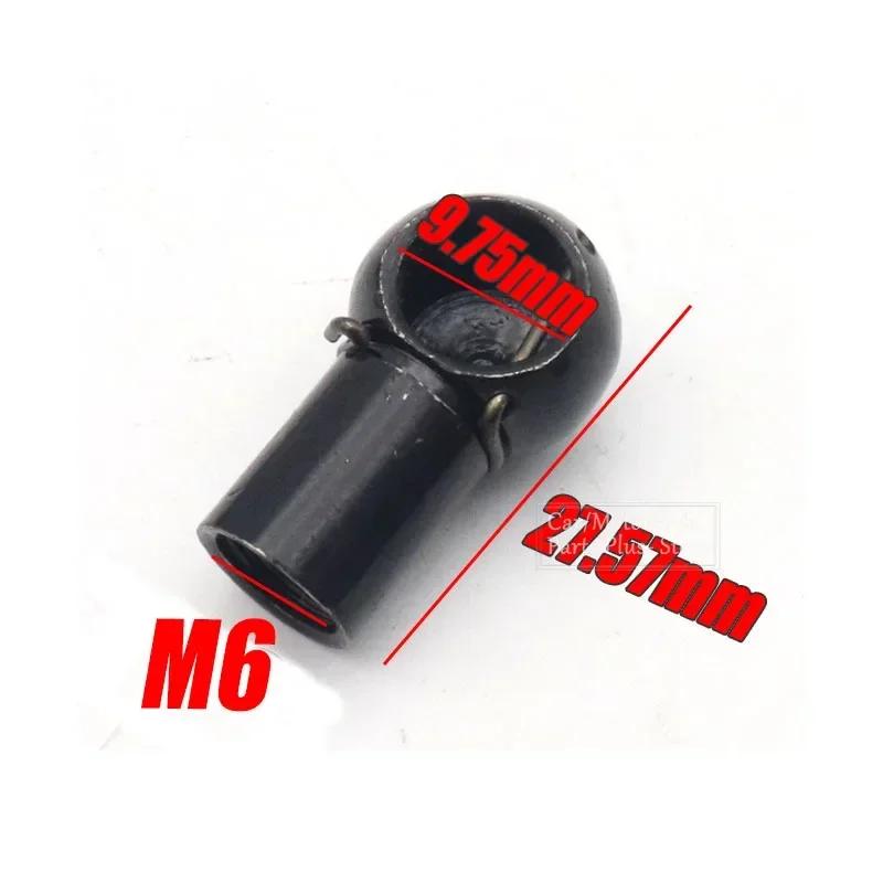 2 шт. Автомобильная газовая пружина, универсальный соединитель M6/M8, концевой фитинг, разъемы для замены, фиксированная/M6/M8, внутренняя/наружная резьба