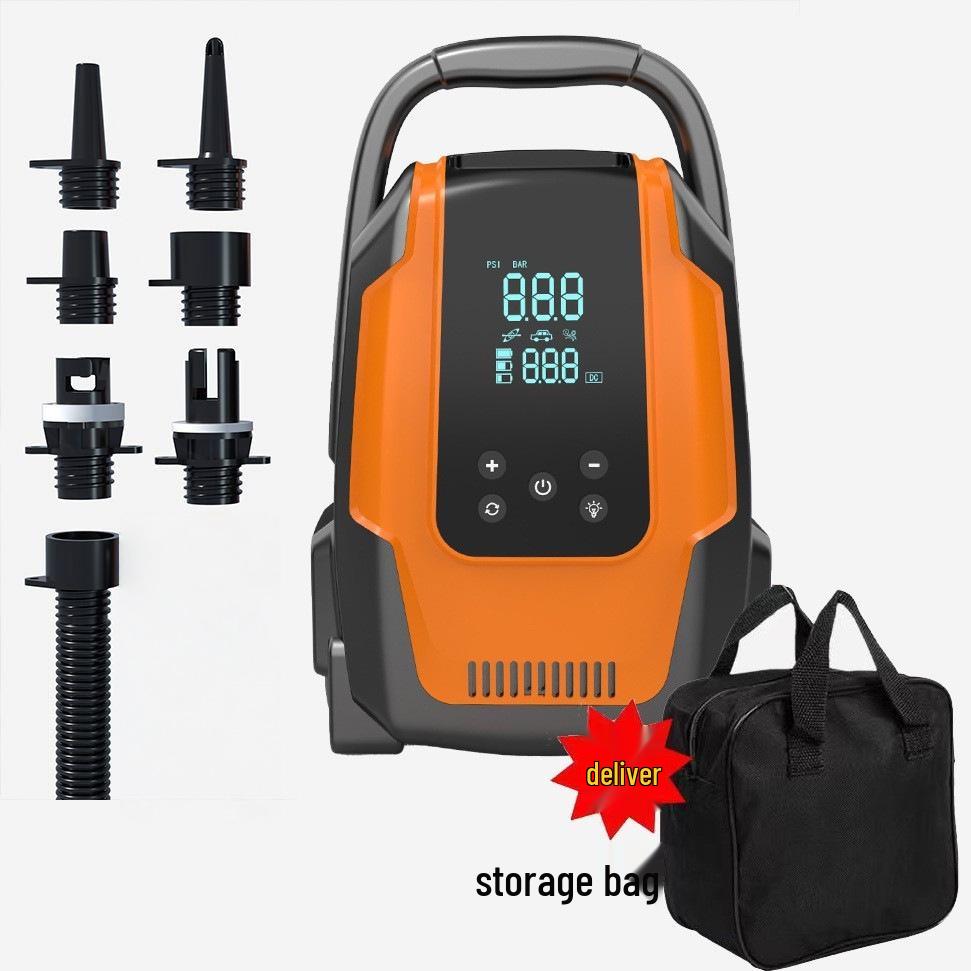 Компактный беспроводной электрический воздушный насос для автомобиля, палатки, SUP, каяка