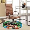 1pc Dragon Ball Z Goku & Shenron Anime Cartoon Design Round Carpet  Office Chair Mat, NonSlip Rug for Home Decor, Living Room, Bedroom