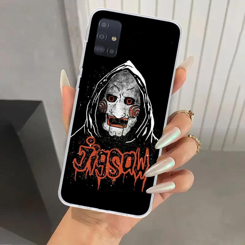 The Jigsaw Killer Horror Phone Case for Samsung Galaxy A52 A32 A22 A12 A02S A50S A30S A10S Note 20 Ultra 10 Plus S10 A31 A20 A71