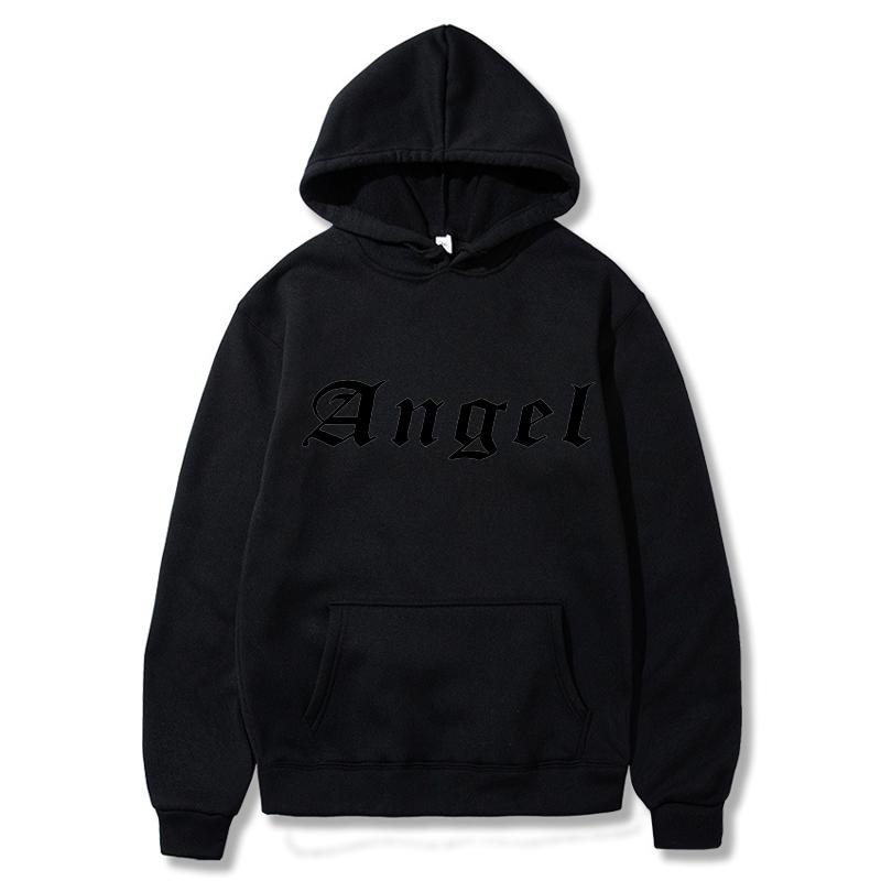 Women Hoodie Pocket Long Sleeve Oversize Angel Printing Women Sweatshirt Autumn Winter Loose Hoodies Letter Styles Hooded