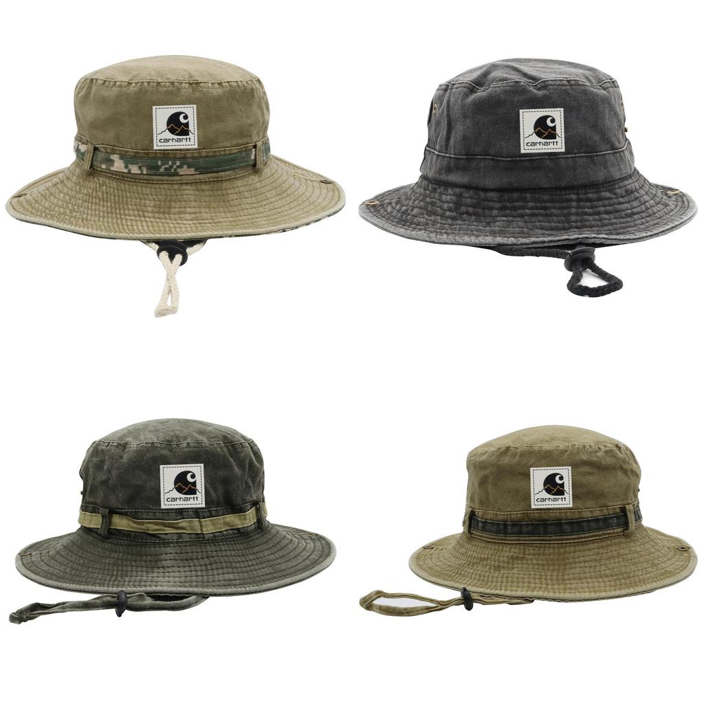 Fisherman Hat Men Women Outdoor Sun Protection Cotton Wide Brim Foldable Mesh For Summer Fishing Trips