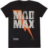 Унисекс Взрослая футболка с логотипом MAD MAX (XXL) (черный), Черный, XX-Большой