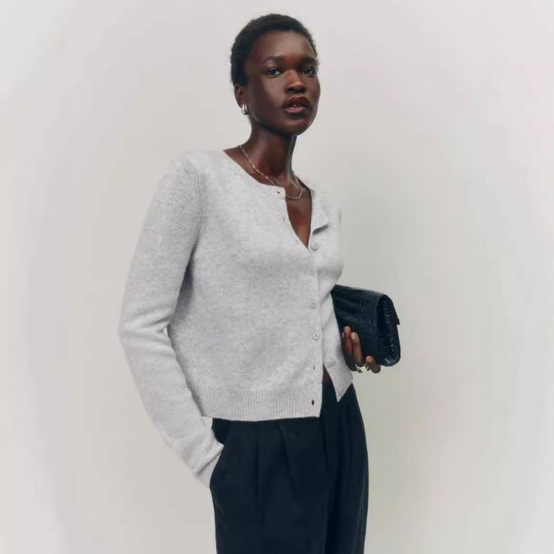 Women S Long Sleeve Knit Cardigan Button Front Casual Top