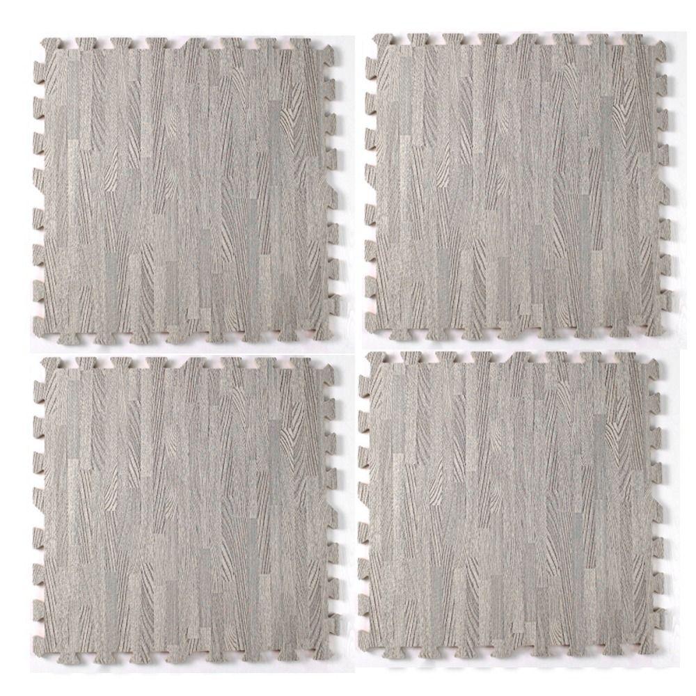 4 шт. Водонепроницаемый пенный коврик-пазл из пены EVA, напольный коврик с рисунком под дерево, коврик-пазл для ползания ребенка