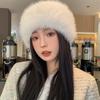 Imitation Fox Hat Autumn and Winter Versatile Mongolian Hat Thickened Warm High-end Ear Hat Fashionable Women's Hat