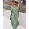 Dresses For Women Casual Short Sleeve 2021 Beach Dresses Women's Summer Holiday Sundress Floral Long Dress Tunics Femmle