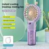 Spray Fan Cartoon Snail Design Silent Motor Mini Handheld Tabletop Fan with Water Mist Cooling USB Rechargeable Handheld Fan