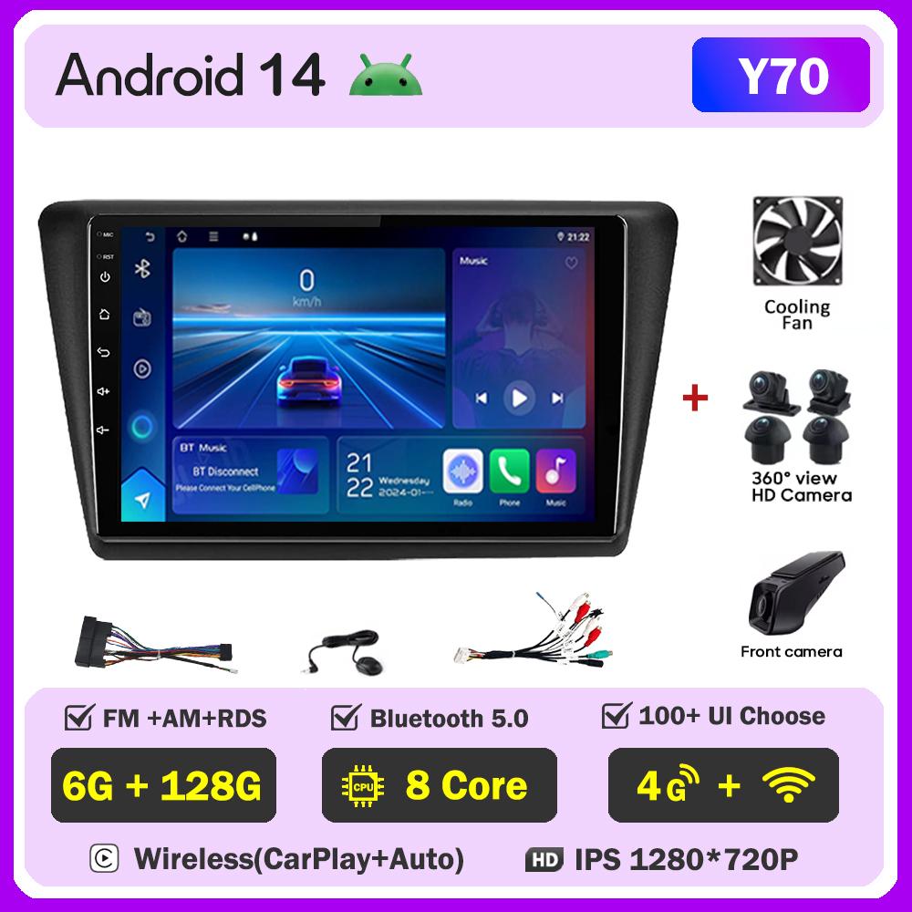 Для Skoda Rapid NH3 NH1 2012-2020 автомобильный радиоплеер Car Carplay экран Autoradio Mirror Link сенсорный экран интеллектуальные системы автомобиля