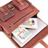Leather Satchel Messenger Laptop Briefcase Bag Shoulder Men's