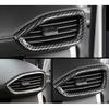 For - Hyundai Santa Fe Carbon Fiber L & R Air Outlet Vent Cover Trim