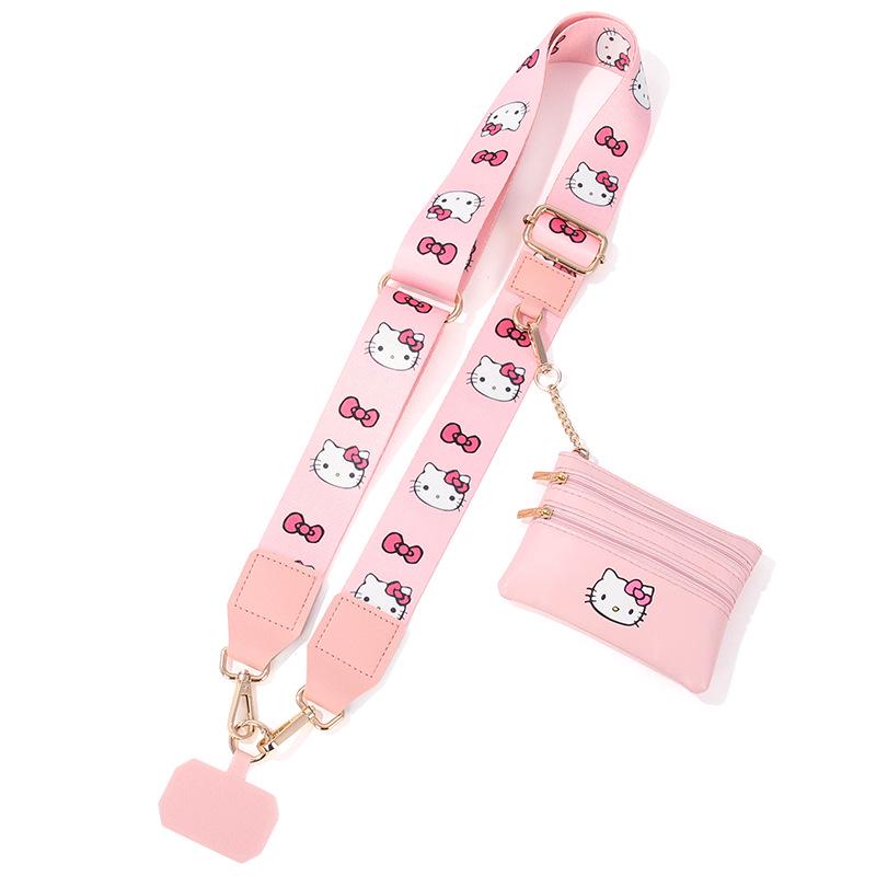 Съемный ремешок на запястье и плечо для мобильного телефона, регулируемый ремешок через плечо и небольшая сумка.