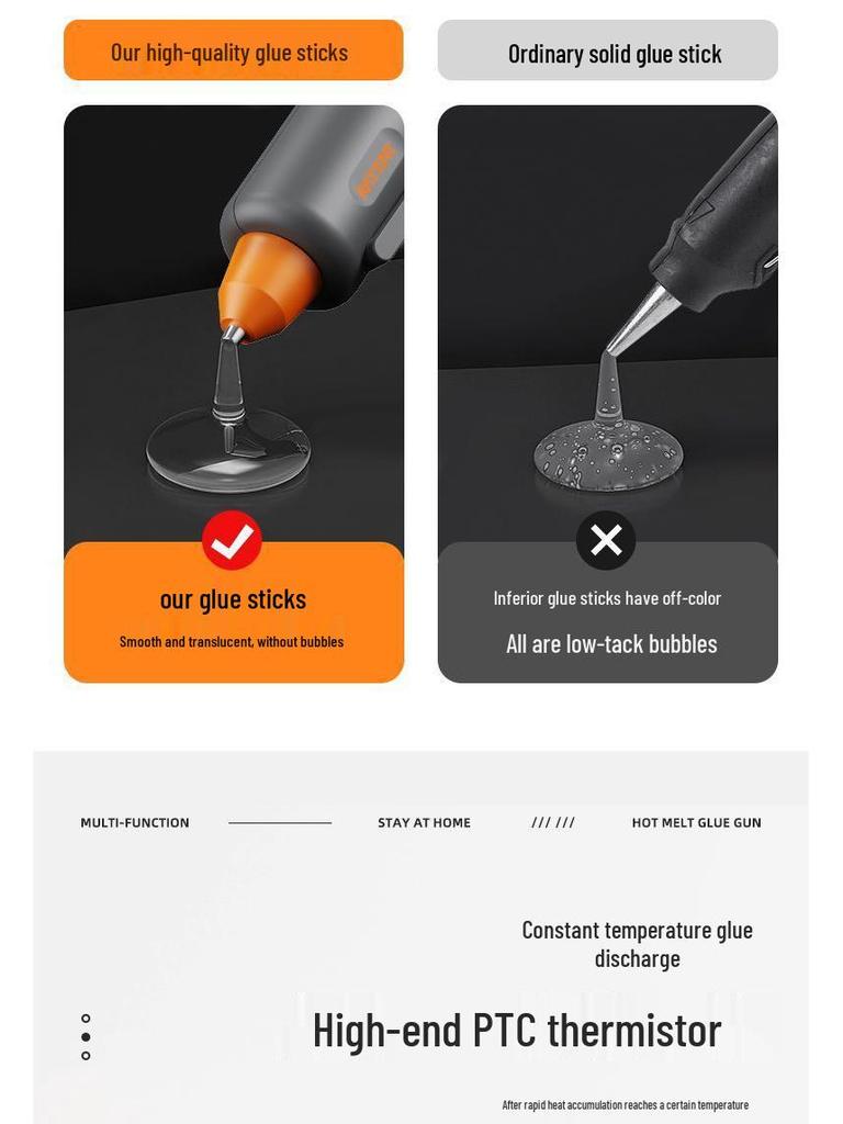 High-Value Small Hot Melt Glue Gun for Handmade DIY with 7mm High Viscosity Glue Sticks