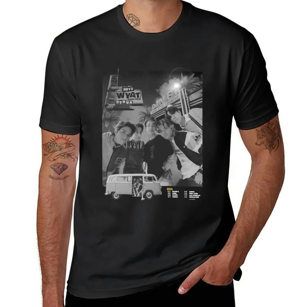 SB19 WYAT World Tour T-Shirt anime clothes cute tops heavyweight t shirts for men