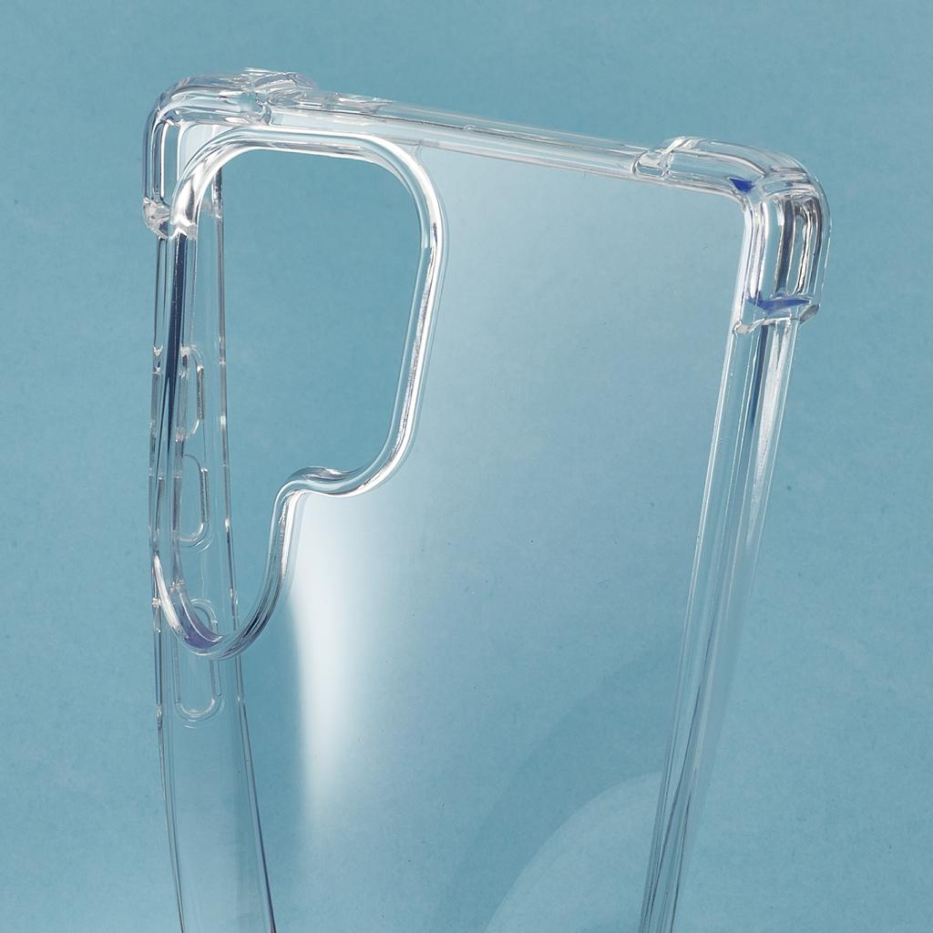 For Samsung Galaxy S25 Ultra Clear Phone Case TPU + Acrylic 1.5mm Shockproof Back Cover