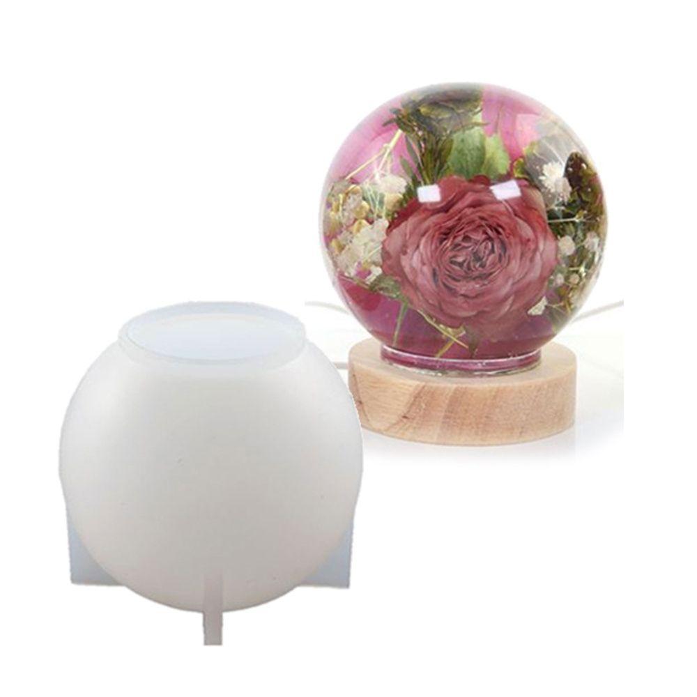 DIY ремесла инструменты для изготовления ювелирных изделий УФ-форма для эпоксидной смолы круглый шар подсвечник силиконовая форма