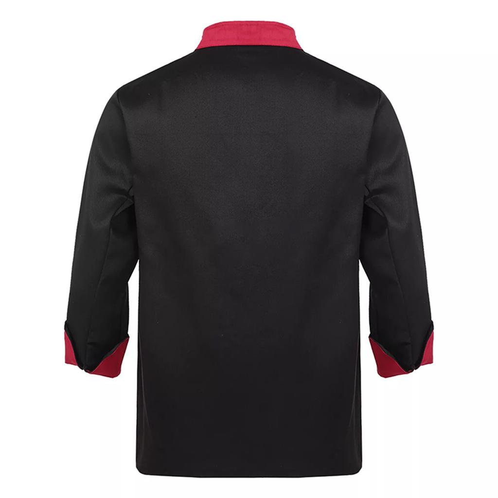 Униформа шеф-повара с длинными рукавами Мужская одежда Униформа для работы в сфере общественного питания Верхняя часть для кухни для мужчин