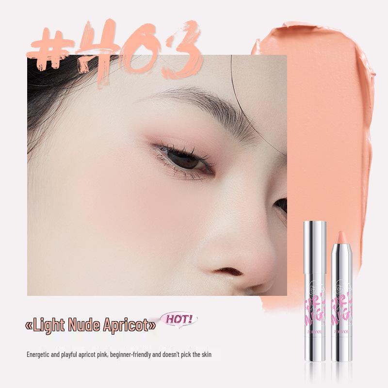NEIYOU Pomelo Blush Cream: Multi-use Dopamine Makeup Puff, Color Highlight, Eyeshadow & Blush Stick.