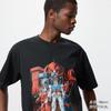 Футболка Gundam Zagu Xiaya Mobile Warrior с коротким рукавом, круглым вырезом, свободная на плечах, большого размера, хлопковая футболка с коротким рукавом
