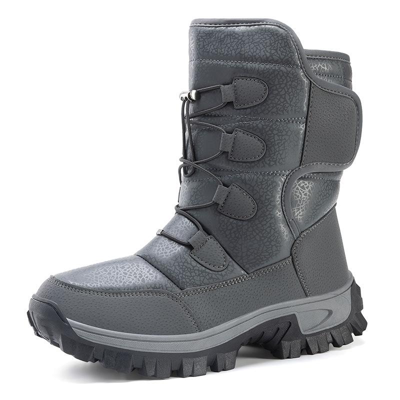Winter Large Size Outdoor Snow Boots Men's Shoe Mid-tube Men Boots Hiking Shoes Men Non-slip Warm Shoes Man Botas Altas Botines