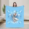 Frozen Olaf Cartoon  Blanket  Super Soft Novelty Plush Throw Blanket For Bedroom Airplane Travel Flannel Bedspread Bed Cover