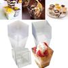Transparent Trapezoidal Container Party Supplies Dessert Cup Pastry Tools Disposable Cups Mousses