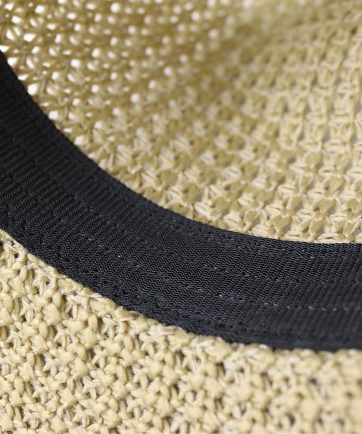 Соломенная шляпа плюс летняя шляпа номер свет [regnuu] Мужская шляпа, кружевная вязаная федора, размер, (JP, Размер, 58.5 см, Бежевый)