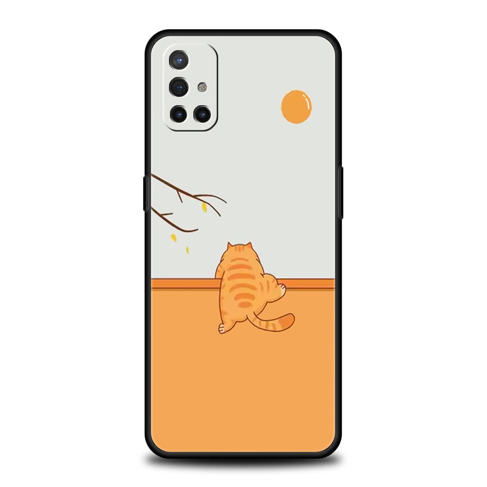 Милый Чехол для Телефона с Кошкой Для OnePlus 13 12 11 10 9 8 7T Pro 13R 12R 10R 9RT 8T Nord N200 N30 2T CE 2 3 5G Lite Мягкий Чехол