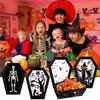 DIY Halloween Food Trays Paper Halloween Popcorn Boxes Food Serving Snack Tray Trick-or-Treat