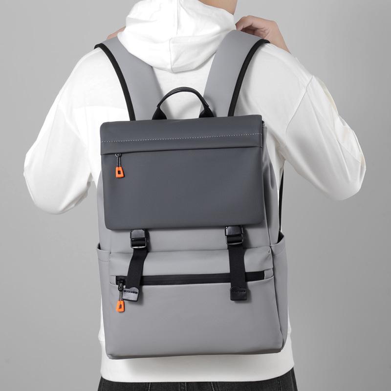 Men's Large Capacity Fashion Backpack - Casual Computer and Shoulder Bag with Front Cross Design