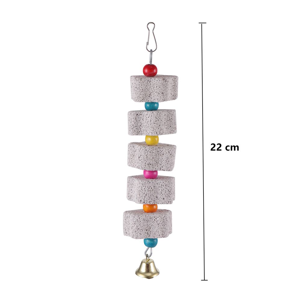 Home Pet Supplies Tearing Bird Chew Toy Hanging Block Chewing Mineral Parrot Grinding Stone