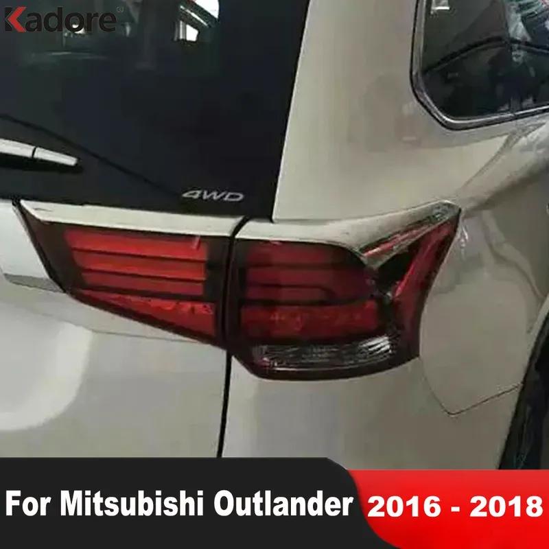 Хромированная накладка-молдинг на задний фонарь (накладка-«бровь») для Mitsubishi Outlander 2016 2017 2018, аксессуары