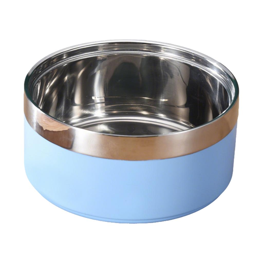Double-layer Stainless Steel Dog Bowl, Non-, -tipping, Large Capacity Pet Bowl, Feeding Bowl For Cats, Water Bowl, Food Bowl For Dogs.