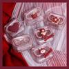 Fashion Cute Pink Transparent Contact Lens Storage Case Travel Portable Clear Cartoon Color Contact Lense Box Case Organizer