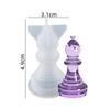 1 шт. 3D шахматная фигура силиконовая форма Международная шахматная форма для литья эпоксидной смолы для DIY хрустальные поделки из эпоксидной смолы