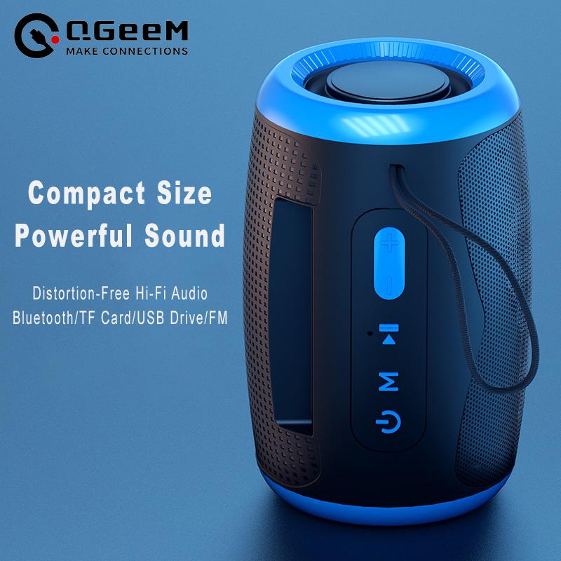 TSN-1 Портативная колонка Беспроводные Bluetooth-колонки с 5.3 стерео FM/SD/USB Disk/Aux режимами Водонепроницаемая для наружного Hi-Fi звука