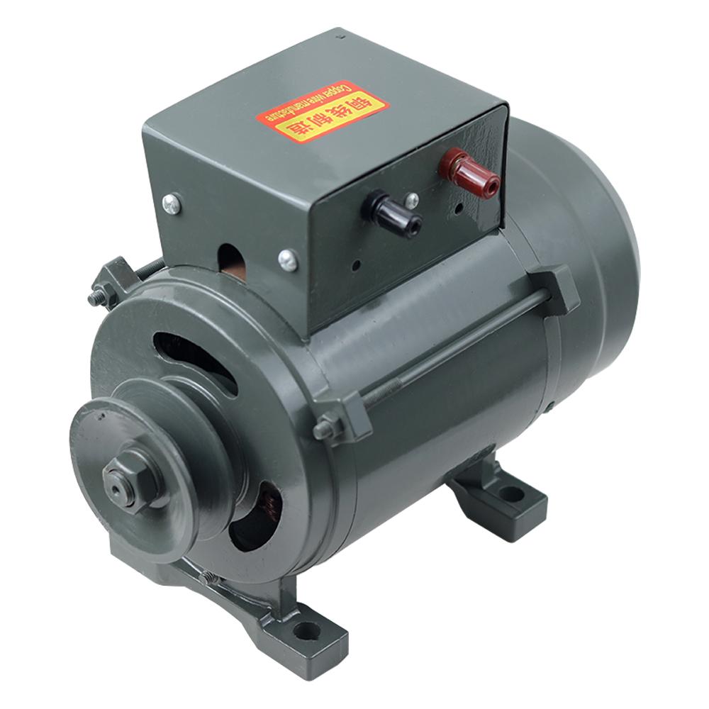 High Power 220V 3500W/500W Small Pulley Type Permanent Magnet Lighting Generator Belt Type 220V Diesel Engine Copper Wire
