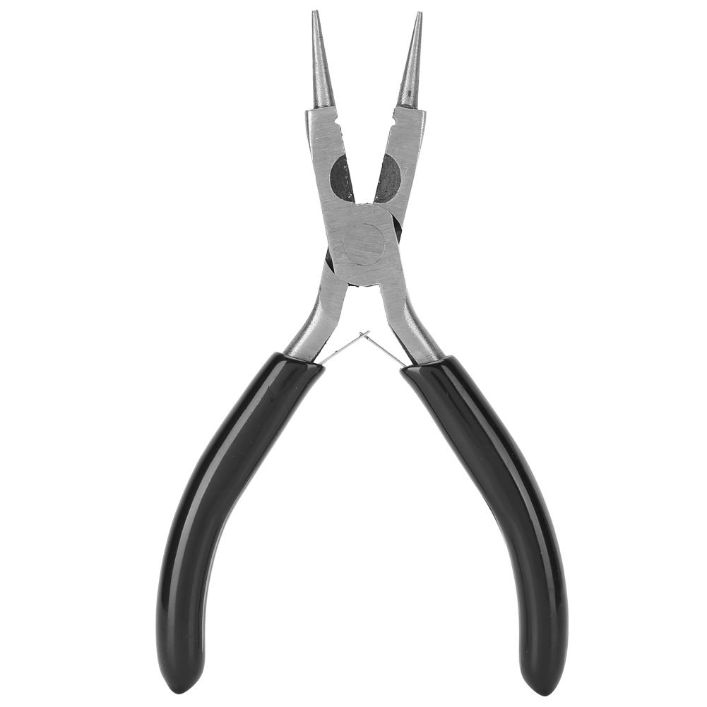 Round Nose Pliers, 2Pcs 4 in 1 Multifunction Hand Tool for Wire Wrapping Jewelry Watch Making Metal Smelting, with Comfortable Cushion Grips