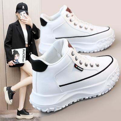 Y5b08, новая простая женская обувь, популярная в Интернете, осенняя обувь для папы со средним берцем, универсальная спортивная повседневная обувь с поднятой подошвой