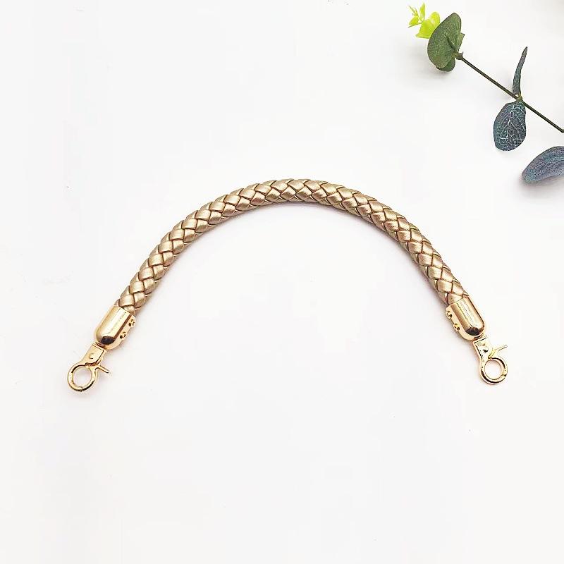 Chic 30cm Braided PU Leather Strap for Customizable DIY Purse Handle Solutions