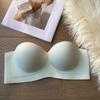 Strapless Underwear Women's Non-slip Half Cup Small Breasts Gather and Adjust the Bra To Show Large Anti-sagging Seamless Underwear Bra
