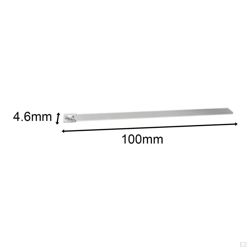 100 шт. стяжек для кабелей из нержавеющей стали для различных бытовых нужд