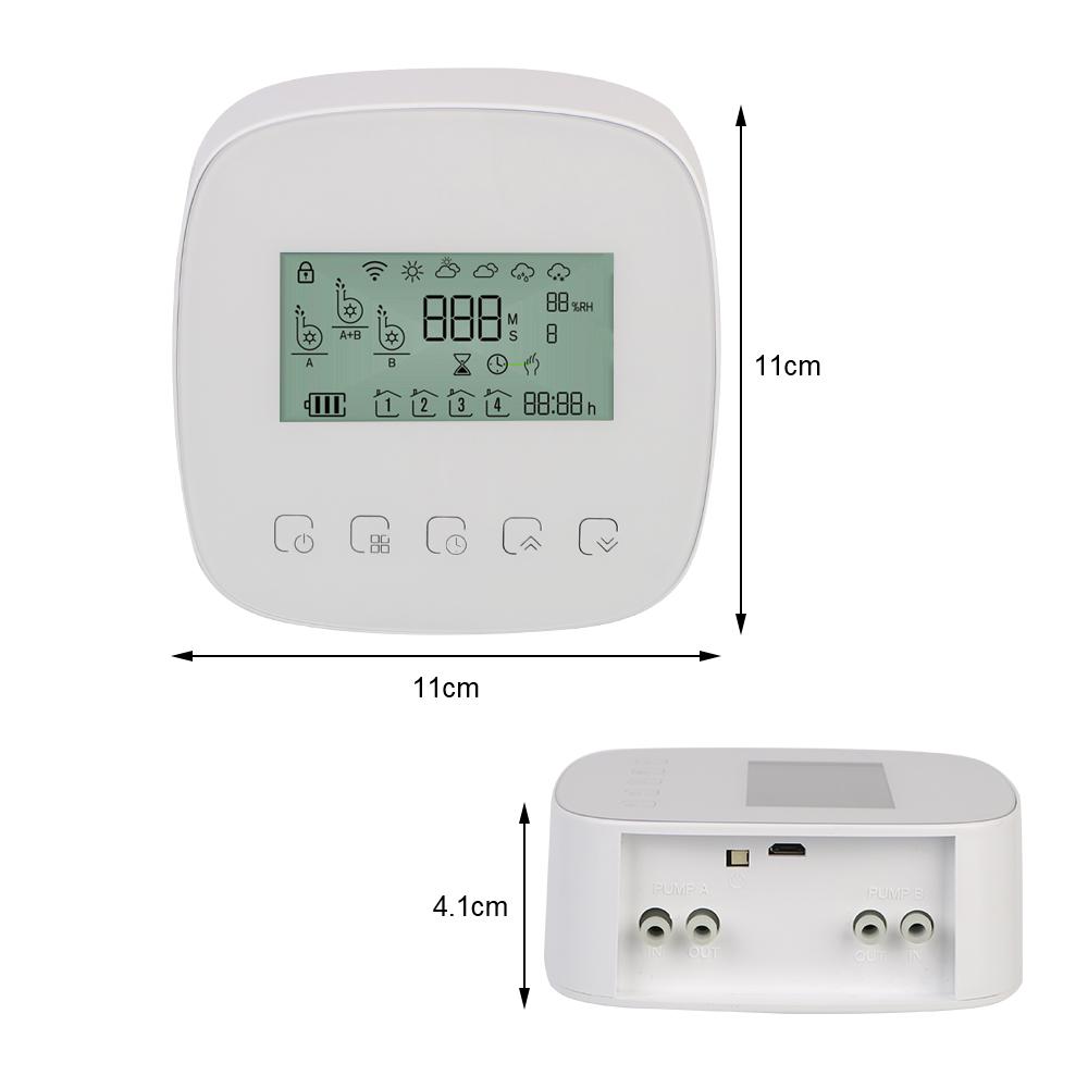 Intelligent Automatic Water Timer Micro-drip Irrigation Controller with Solar Panel WiFi Tuya Digital Watering Irrigation Timer